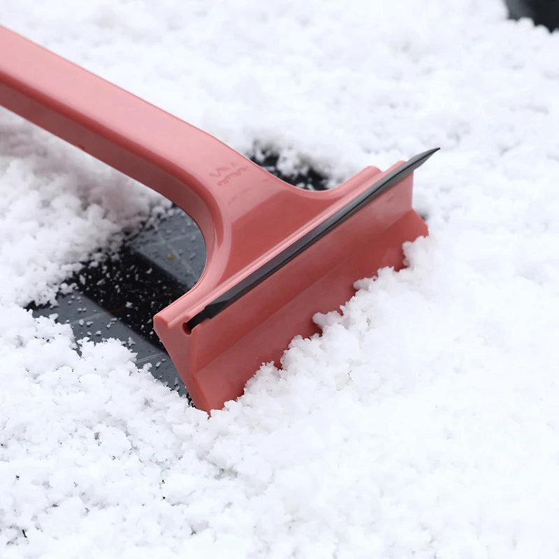 Multifunctional Adjustable Car Ice Scraper 2 In 1 Retractable Telescopic Ice Remover Winter Auto Windshield Snow Shovel