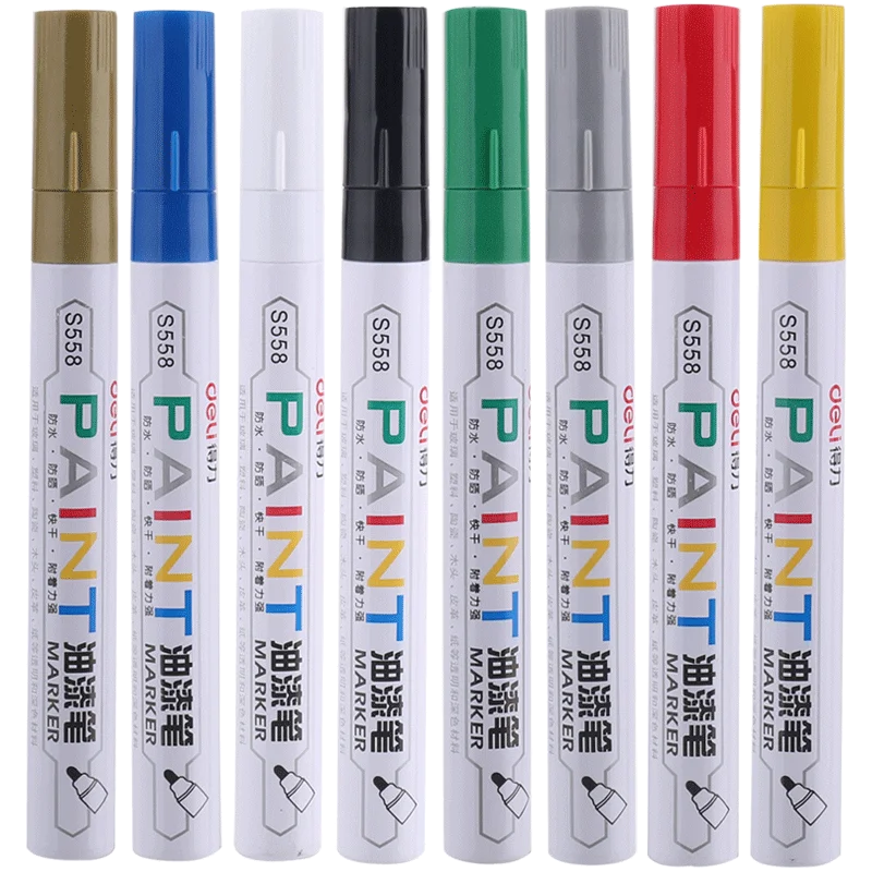 Paint Pen Waterproof Permanent Oily Paint Marker Pen Shoe Graffiti Tires CD Mark Metal Wood School Art Writing Tool permanent marker pen marker pens permanent marker permanent markers paint marker pen markers pen paint pen