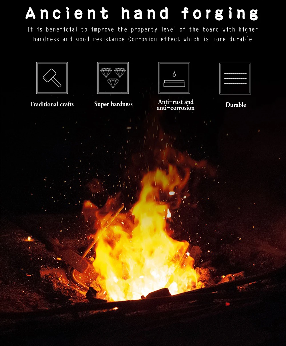 4cr13彩木柄7寸锻打屠夫刀详情 (2)