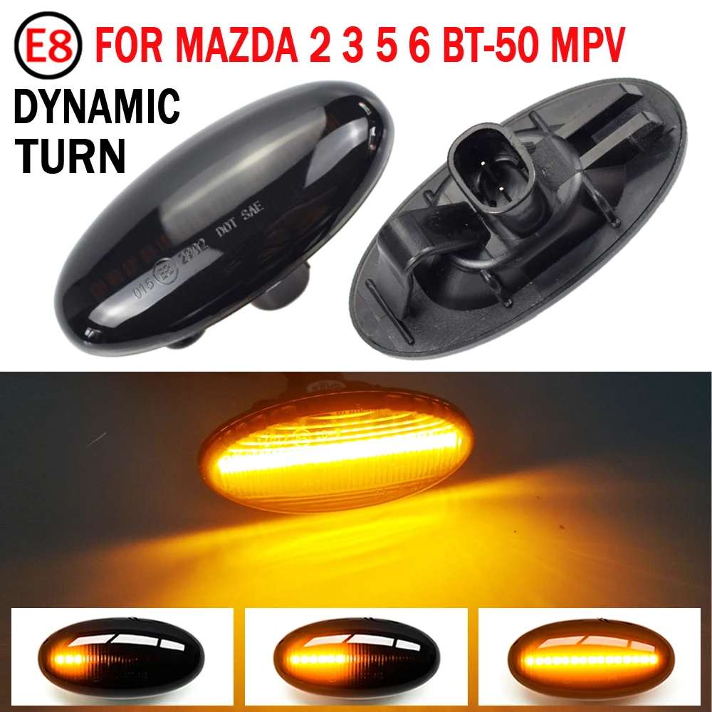 Side Marker Led Turn Signal Light For Mazda 2 3 5 6 Bt50 Mpv Ii