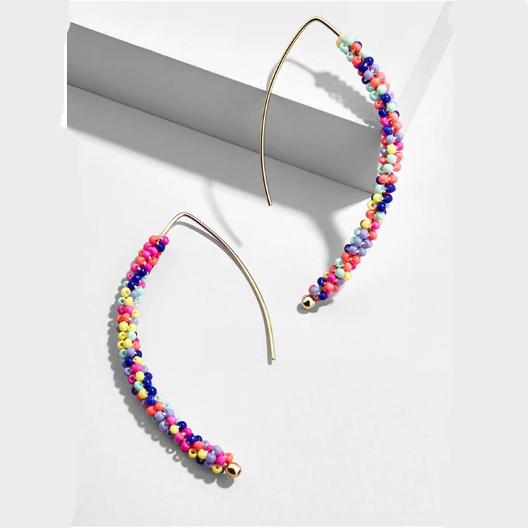 2 pcs Новинка, богемные серьги-манжеты, модные маленькие серьги-клипсы для женщин, для девушек, без Сережки для пирсинга, свадебные украшения, букле d'oreille femme - Окраска металла: 2 pcs
