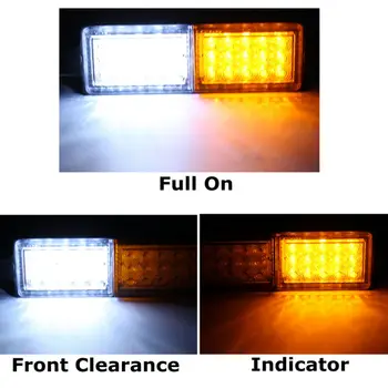

30 LED Indicator Light Front Indicator Marker 12V-24V Park Lights Black
