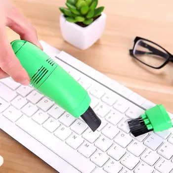 

2Pcs Mini USB Vacuum Cleaner Powerful Keyboard Computer Cleaner Portable Vacuum Cleaning Tool for Car Home (Random Color)