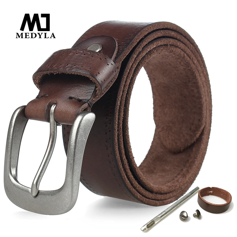 solid leather mens belts