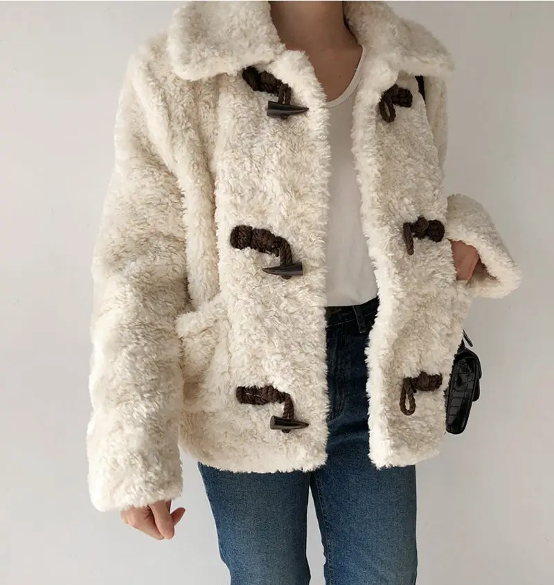 beige coat women RealShe, зимнее женское пальто с лацканами, длинным рукавом, пуговицами, Alpaka, шерстяные пальто и куртки, Женская Осенняя зимняя верхняя одежда, шерстяное пальто для женщин - Цвет: beige coat women
