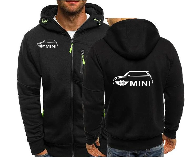 Sudadera con capucha para hombre y mujer, con estampado coche, MINI Cars, cremallera, última moda urbana, chaqueta, M-XXXL, 2021