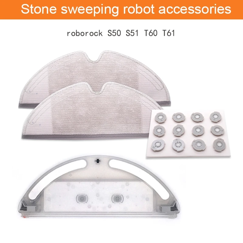 

EAS-Water Tank+Mop Cloths+Filter Kits For Xiaomi Roborock S50 S51 S55 T60 T61 Vacuum Cleaner Parts