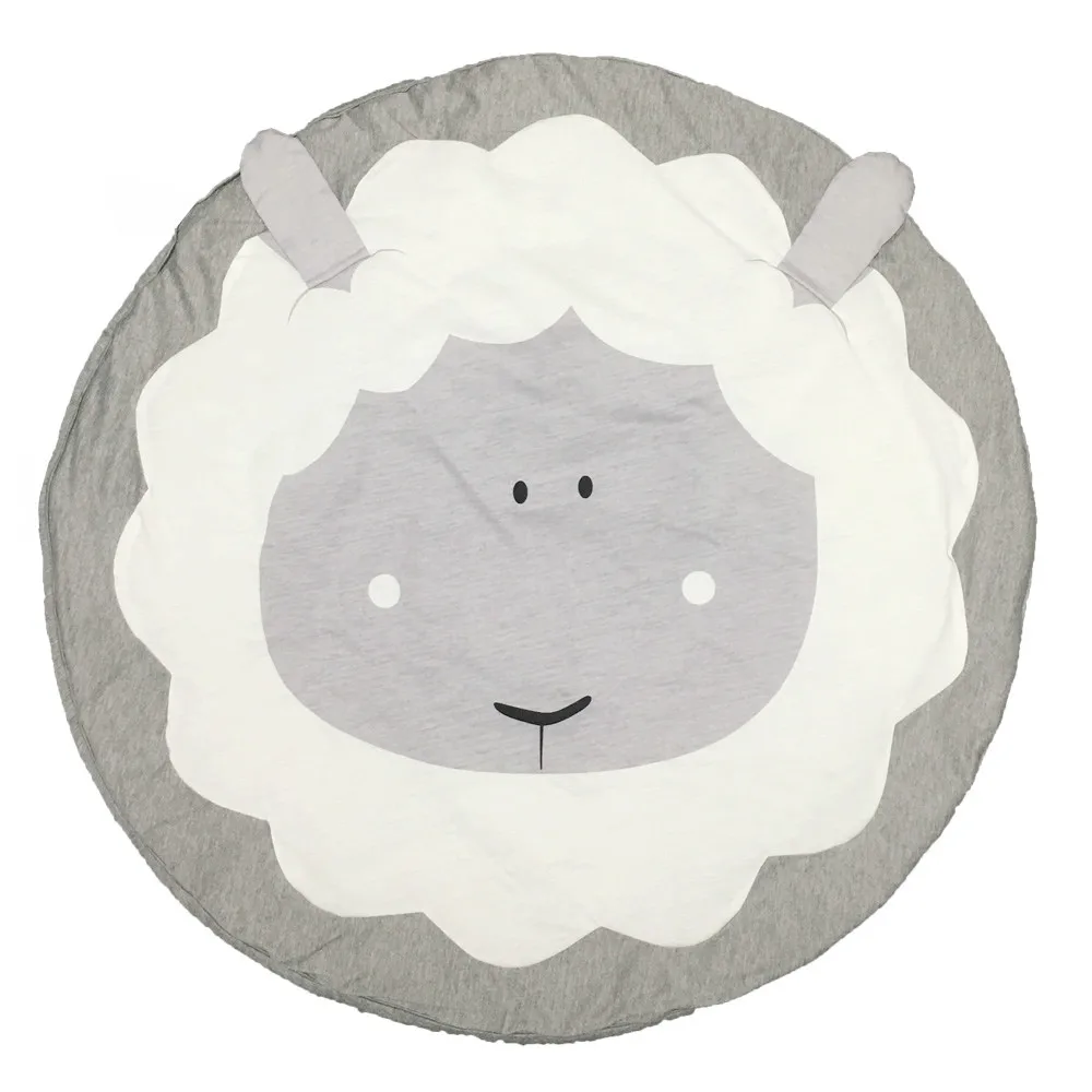 sheep 90 см для новорожденных ползание младенца коврик Детские Коврики для игр коврики для животных хлопковый коврик для альпинизма Коврики для пола детская комната мягкие спальные покрывала - Цвет: sheep