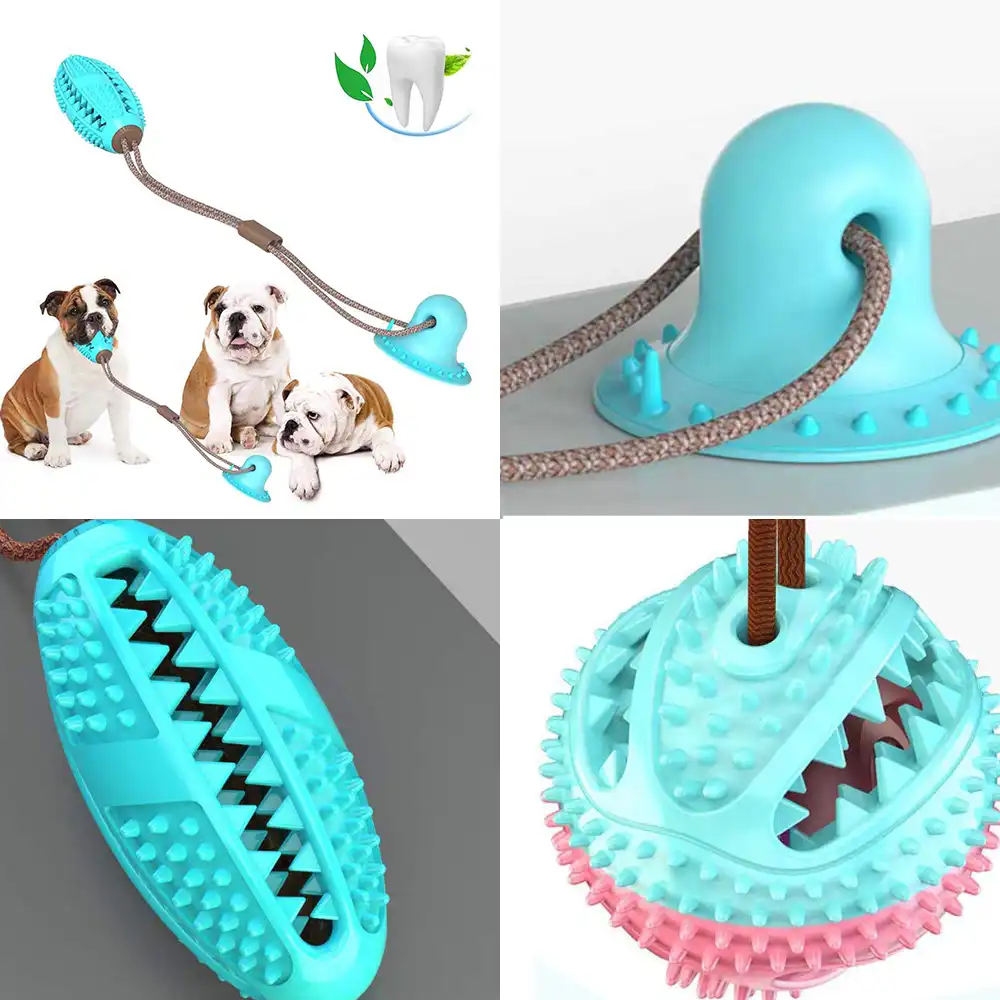 Pet Dog Toys Silicon Suction Cup Tug Dog Toy Dogs Push Ball Toy Pet Leakage  Food Toys Pet Tooth Cleaning Dogs Toothbrush Brush|Dog Toys| - AliExpress