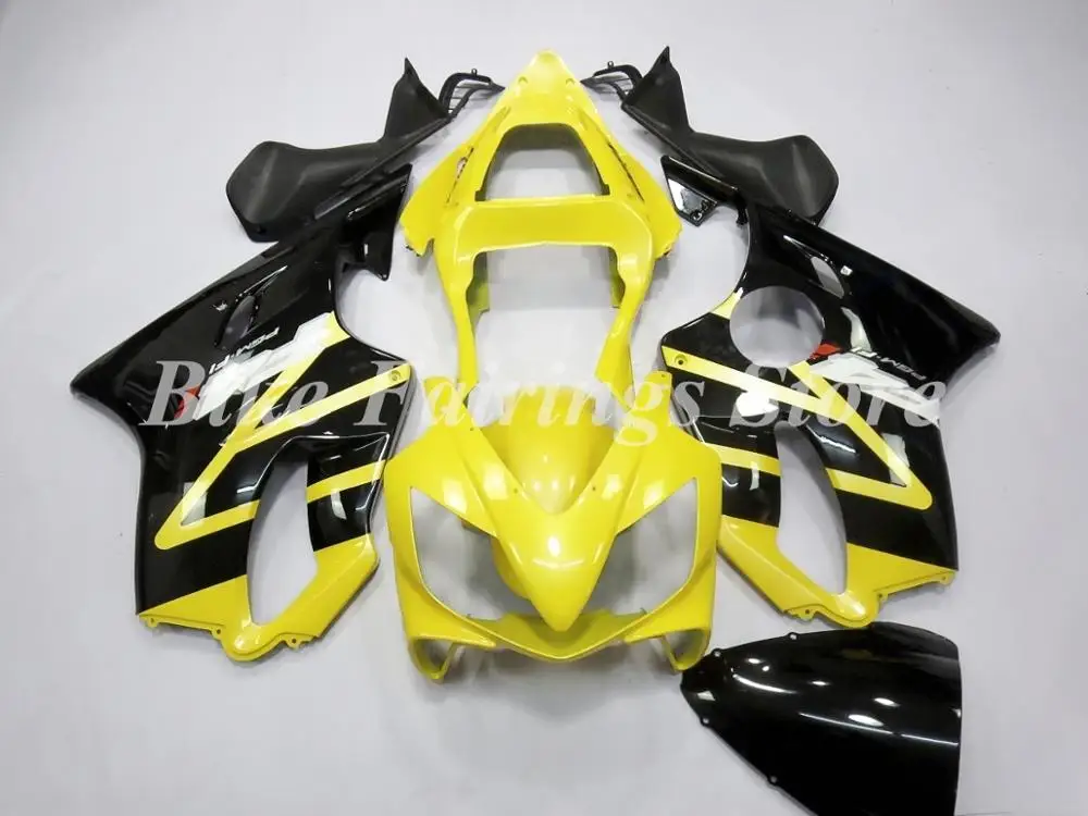 Black Yellow Высокое качество литья под давлением ABS комплекты мотоциклетных обтекателей Подходит для Honda CBR600 FS F4i 2001 2002 2003 на заказ черный белый красный - Цвет: Black Yellow