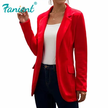 

Fashion Slim Blazer Women Loose Top Long Sleeve Casual Jacket Ladies Office Wear Coat Jacket Large Size Blazer Manteau Femme