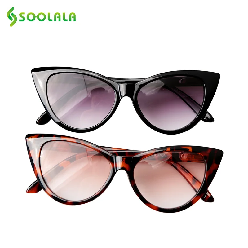 SOOLALA Ультралайт кошачий глаз солнцезащитные очки женские дизайнерские женские солнцезащитные очки для вождения рыбалки солнцезащитные очки Femme очки