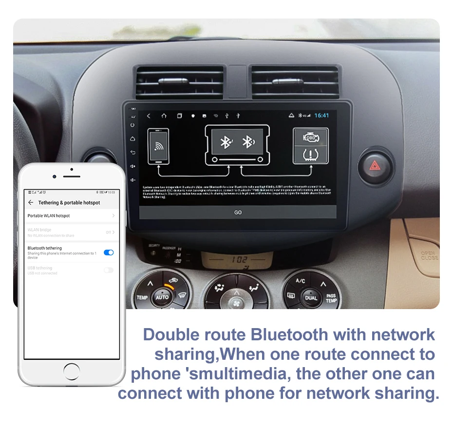 Sale Isudar H53 4G Android 1 Din Auto Radio For Toyota/RAV4 2007-2011 Car Multimedia 8 Core RAM 4GB ROM 64GB GPS DVR Camera IPS DSP 11