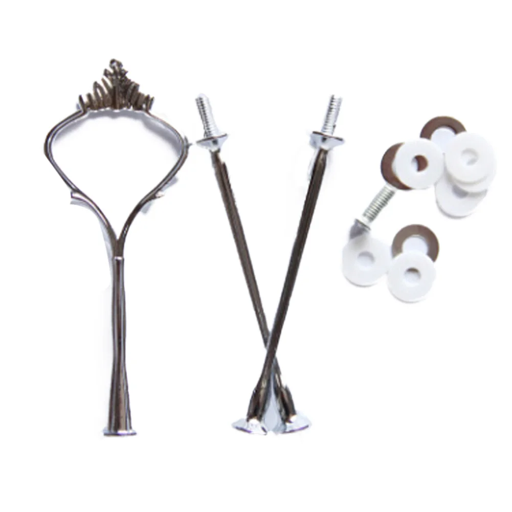 3 Tier Stainless Steel Round Cupcake Stand Wedding Birthday Cake Stand Display Tower Cake Tools Without plate