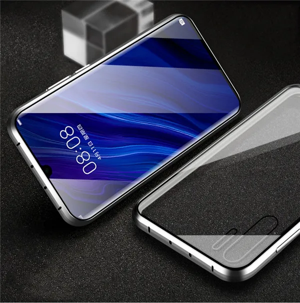 Silver RDCY Магнитная Адсорбция металлическое Стекло чехол для Xiaomi mi 8 9 se POCO F1 CC9E A3 Lite 6X A2 K20 mi 9T Pro CC9 Red mi 8 Note 7 8Pro - Цвет: Silver