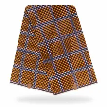 Нигерийская настоящая вощеная ткань Анкара конго африканский текстиль хлопок восковая ткань высокого качества с оптовой ценой