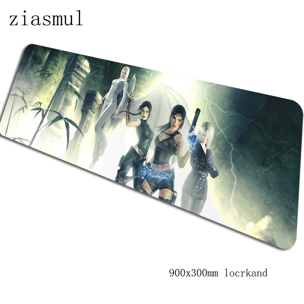 Tomb raider pad mouse 90x30 см компьютерный коврик для мыши Kawaii padmouse большой натуральный резиновый коврик для Мыши Эргономичный гаджет настольные коврики - Цвет: Size 900x300x2mm