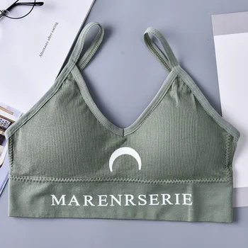 

U-shaped Seamless Tube Top Bra Beauty Back Sling Strap Wrapped Chest Anti-light Ladies Sports Fitness Top Bra Underwear