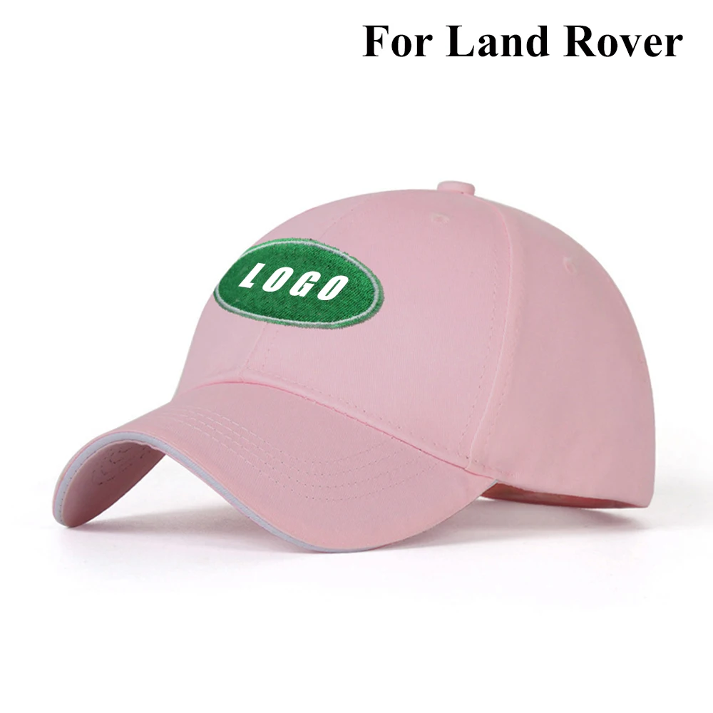 

Pink Outdoor Baseball Cap Fashion Adjustable Casual Hat Embroidery Car Logo Sports Racing Hat Hip Hop Cap Sunhat for Land Rover