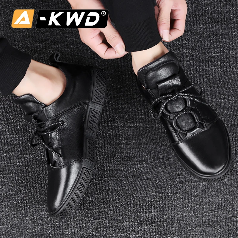 Модные кроссовки с высокой подошвой zapatos hombres мужская кожаная обувь легкая обувь для мужчин черные белые кожаные кроссовки