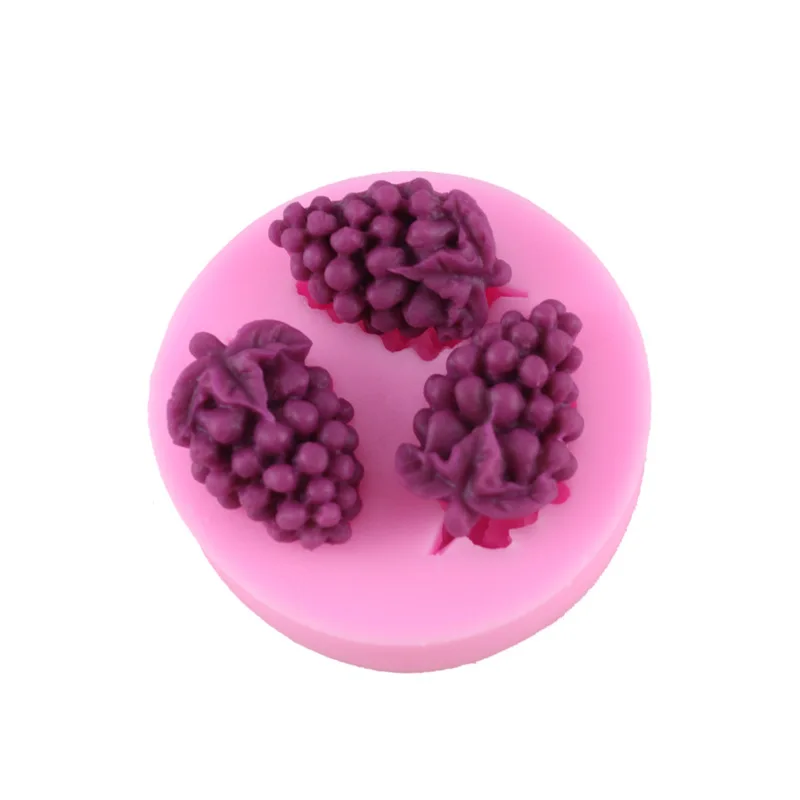 Форма винограда силиконовая форма 3D ремесло Мыло формы помадка украшения торта формы Шоколадные конфеты для мастики и глины формы