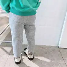 Q1951 детские осенние новые стильные спортивные штаны для мужчин и женщин, детские махровые спортивные штаны с надписью