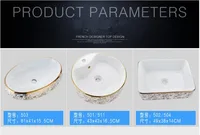 Artอ่างล้างจานเซรามิคชุดเซรามิคอ่างล้างหน้าเคาน์เตอร์อ่างล้างหน้าอ่างล้างหน้าก๊อกน้ำห้องน้ำPop Upอ่างล้างหน้า 5