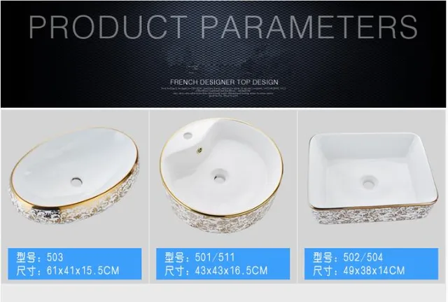 Artอ่างล้างจานเซรามิคชุดเซรามิคอ่างล้างหน้าเคาน์เตอร์อ่างล้างหน้าอ่างล้างหน้าก๊อกน้ำห้องน้ำPop Upอ่างล้างหน้า 5