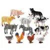 Mini Farm Animal Figurines Wild Lion Simulation Animals Tiger Elephants Action Figures Wild Model Educational Toys Gifts 6