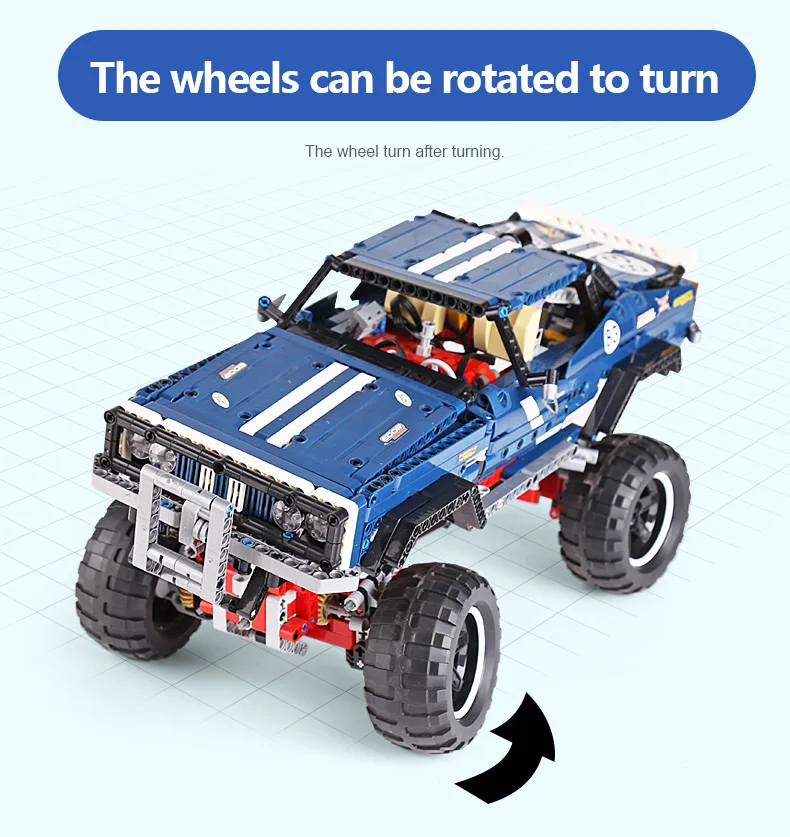 20011 Technic серия совместима с 41999 классическим ограниченным тиражом внедорожных автомобилей строительные блоки детские игрушки