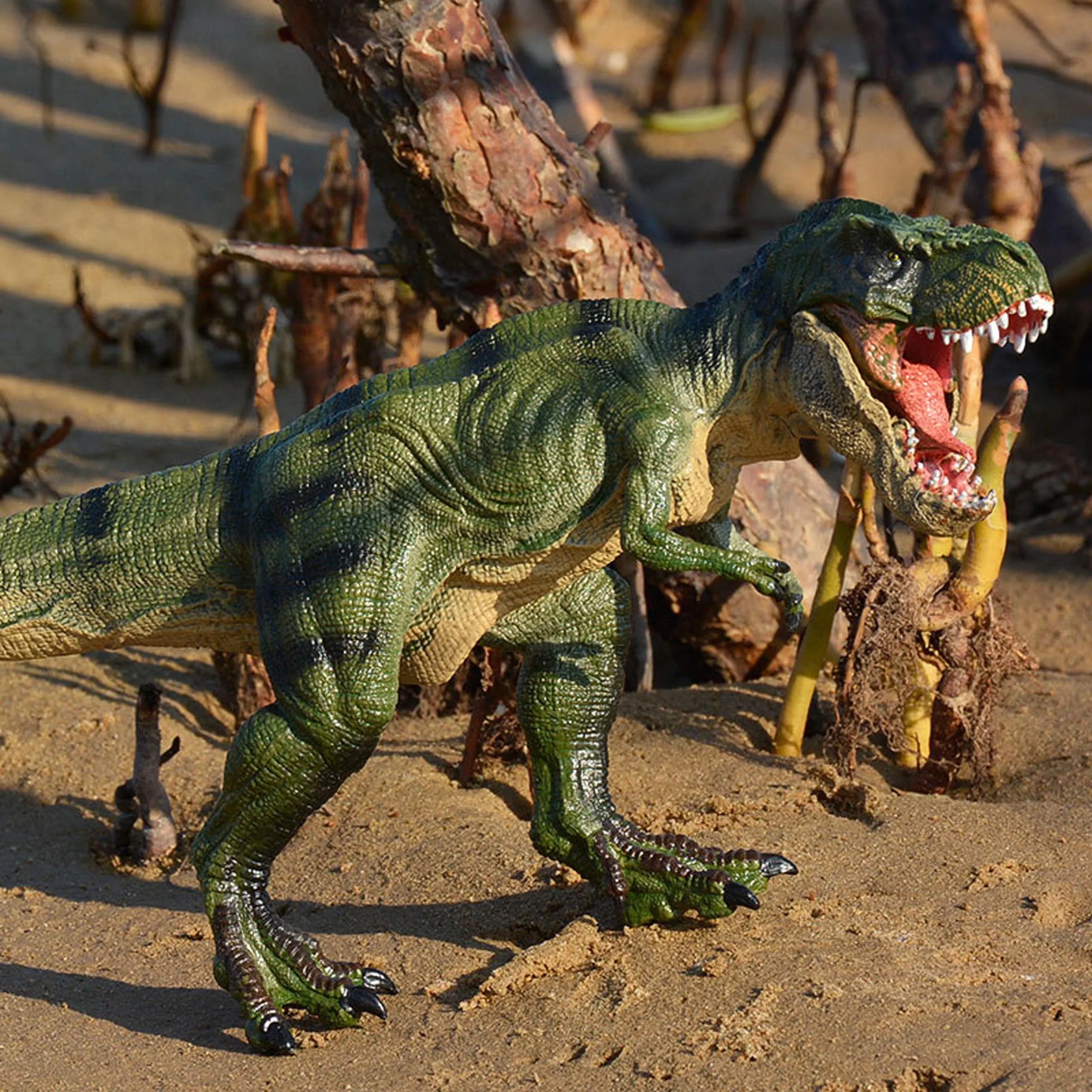 1 шт., ходячий зеленый тираннозавр, игрушка Rex, фигурка, Реалистичная, Т-Рекс, с подвижными челюстями, динозавр, игрушки для детей, декор Юрского периода