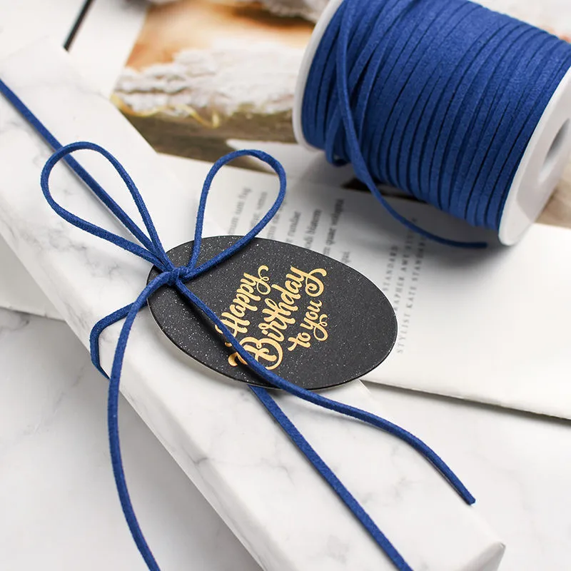 Leather Cord Faux Suede Cord 5yards/lot 3 mm Flat For DIY Jewelry Making Supplies