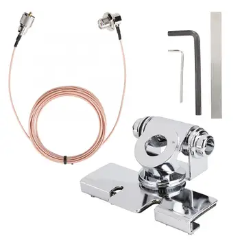 

walkie talkie RB-400 Mobile Car Antenna Mount Side Clip with 5M Feeder and Kit Black Car Radio Accessories Walkie-Talkie 2 Way