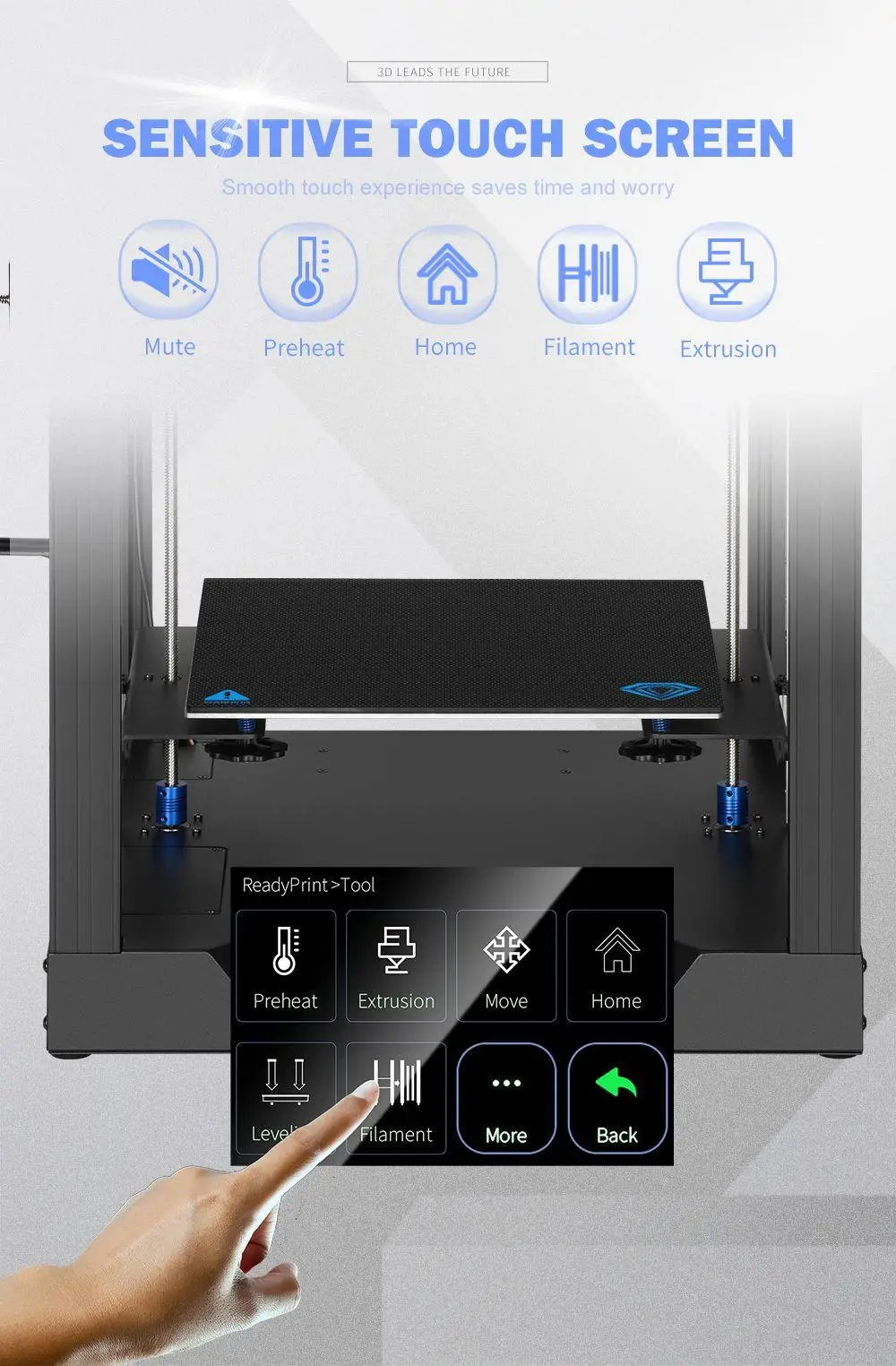 Corpo de Metal Extrusora de Movimentação xy do Núcleo da Impressora Twotrees Sappheiros Mais Completo - Guia Linear Dobro Dupla Max. 300 mm s 3d 5 Home & Garden
