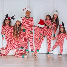Pyjama de noël pour toute la famille, ensemble de nuit, pour adultes et enfants, vêtements pour mères et bébés, collection hiver 2021