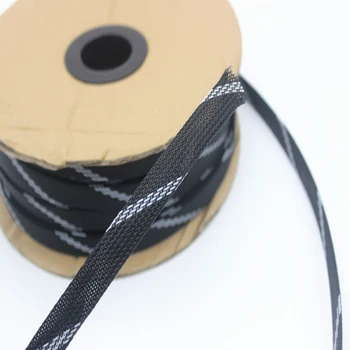 

8mm cable Sleeve dense shock proof net cover net wire sheath Braided Sleeves ET Expandable Braided Sleeving Cable Wire line