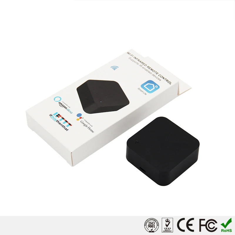 Умный ИК пульт дистанционного управления Wi Fi Tuya совместим с приложением Alexa Google