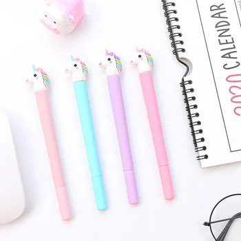 

1 Pcs Kawaii Cartoon Unicorn Pen Erasable Gel Pens Magic Pen 0.5mm for School Office Writing Supply Kids Stationery
