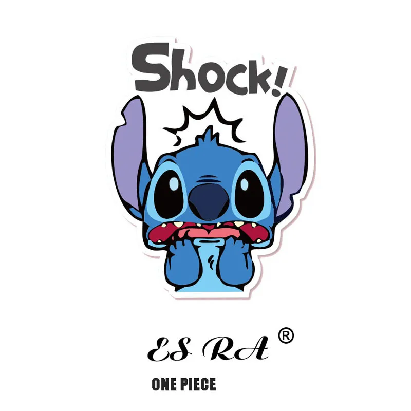 

Luggage Stickers Toys 2.8*3.5inch One Piece Anime Stitch Decal for Kids Laptop Pitcher Bridge Journal Decorate DIY