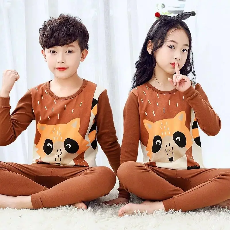 Y-11 Winter Children Pajamas Unicorn Animal Cartoon Sleepwear Kids Clothes Set Autumn Pyjamas Kids Baby Sleepwear For Boys Girls - Цвет: Y-11