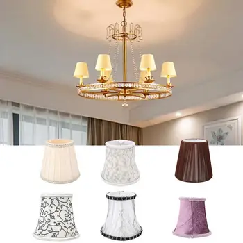 

SOLEDI Lights Crystal Lampshade European Wall Lamp Chandelier Candle Cloth Pendant Cover