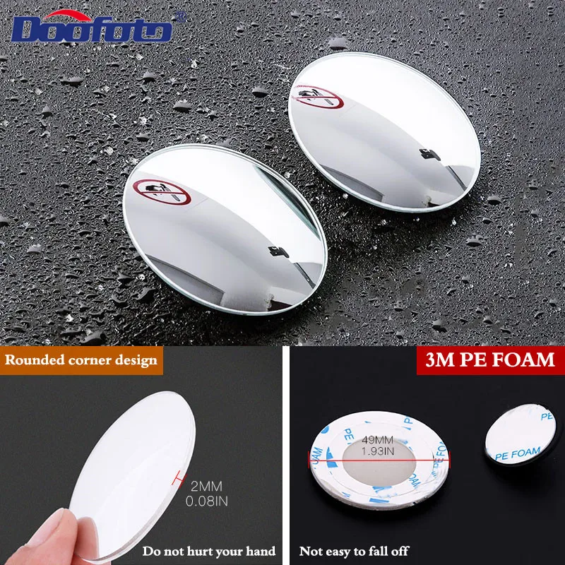 360 Degree HD Blind Spot Mirror Adjustable Car Rearview Convex Mirror for Car Reverse Wide Angle Vehicle Parking Rimless Mirrors blind spot mirror,wide angle mirror