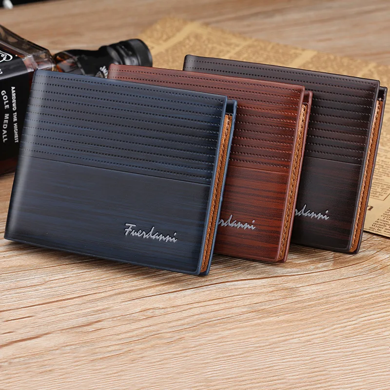 Business Retro Men's Wallet Credit Card Package Luxury Brand Door Leaf Design Short Men's Slim Purse Male Wallet Card package Business Retro Men's Wallet Credit Card Package Luxury Brand Door Leaf Design Short Men's Slim Purse Male Wallet Card package