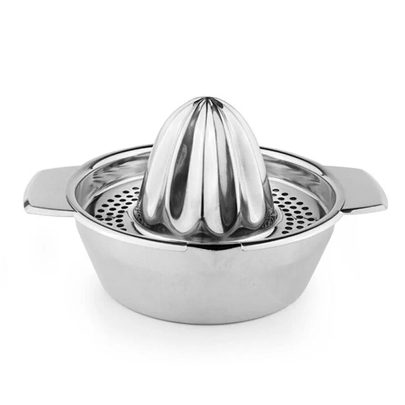 Silver Мини соковыжималка оранжевая ручка лимон руководство для соковыжималки соковыжималка из нержавеющей стали пресс лимоновыжималка мини-техника - Цвет: Silver