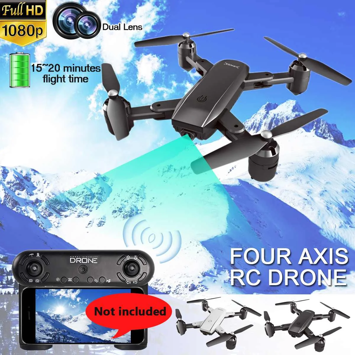 

ZD5-G Foldable RC Drones With 720P/1080P/4K WIFI Optical Flows Dual Camera FPV RC Helicopter Aircraft Model Toys Smart Follow