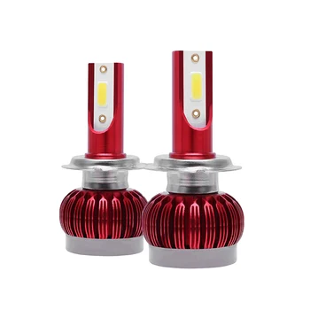 

1 Pair LED Car Light Bulbs 10000LM 72W Super Bright COB Auto Light Auto Led Head Light Car Styling Lamps 3000K Golden Yellow(H7)