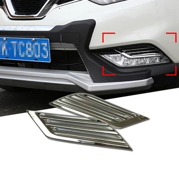 

Fit For Nissan Qashqai J11 2015 2016 2017 2018 2019 Chrome Front Fog Light Lamp Cover Trim Bezel Exterior Car Accessories