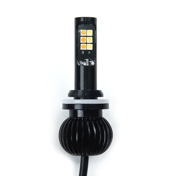 

White/Yellow LED Fog Light 880/881 COB Dual Color Kit For Car A2 2600LM Lamps