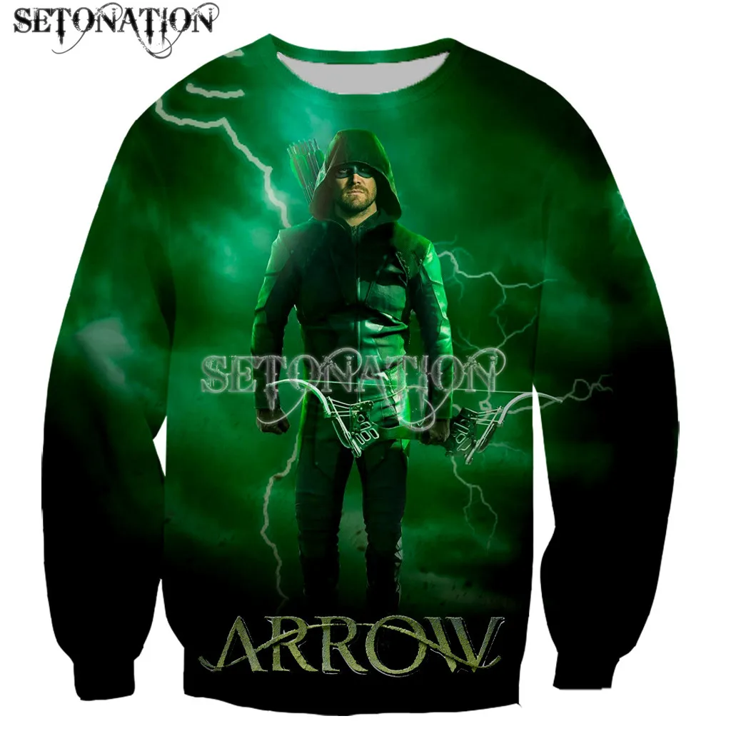 Green Arrow-sudaderas Con Capucha Para Hombre Y Mujer, Chaqueta Con Cremallera Y Estampado 3d De Alta Calidad, Directo, Novedad - Sudaderas - AliExpress