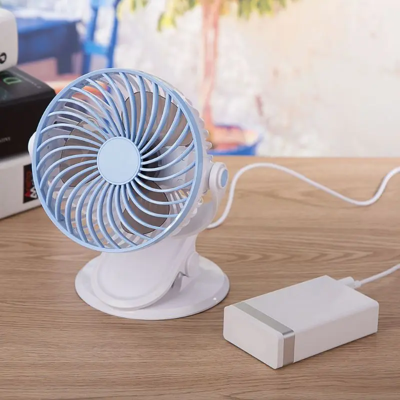 USB клип Настольный вентилятор 2 скорости Регулируемый поворотный Персональный вентилятор воздушного охлаждения для автомобиля Лодка Грузовик внедорожник домашний офис спальня